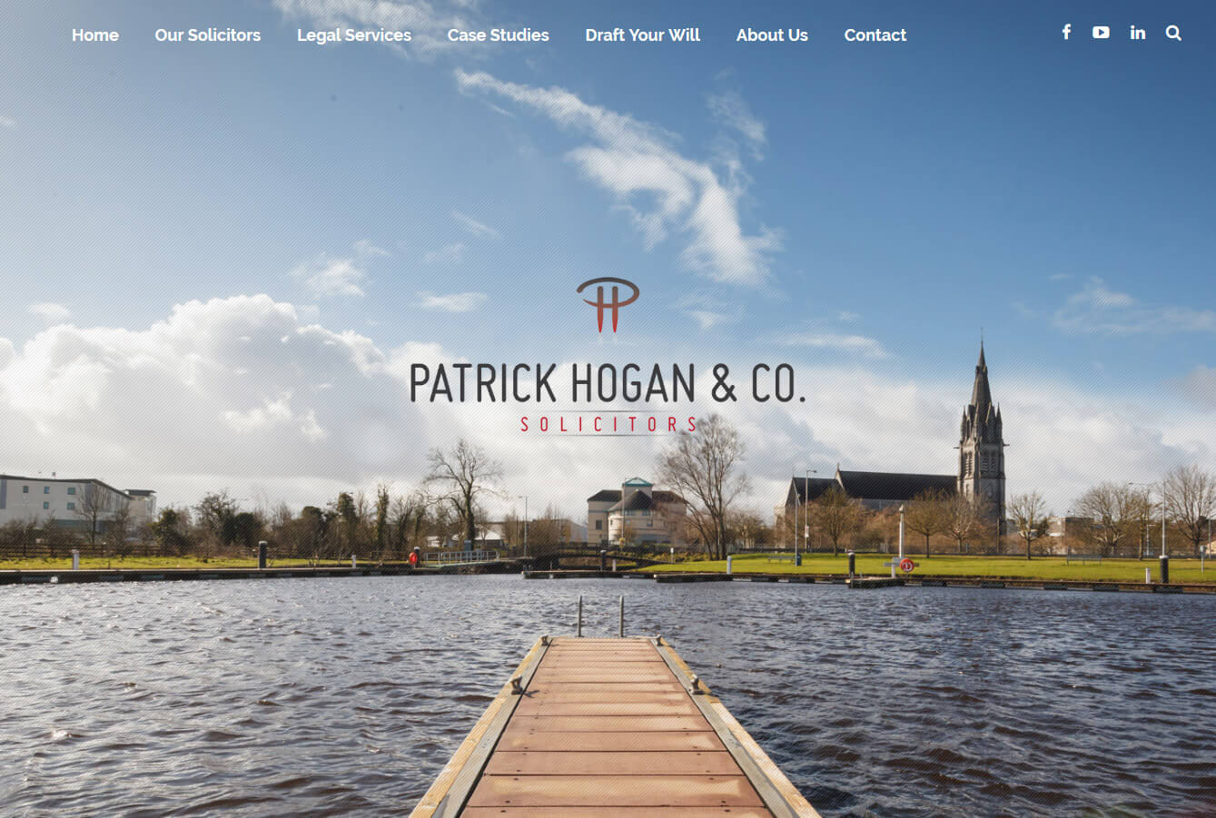 Guy Fagan Digital Consultancy client Patrick Hogan and Company Solicitors Website Home Page